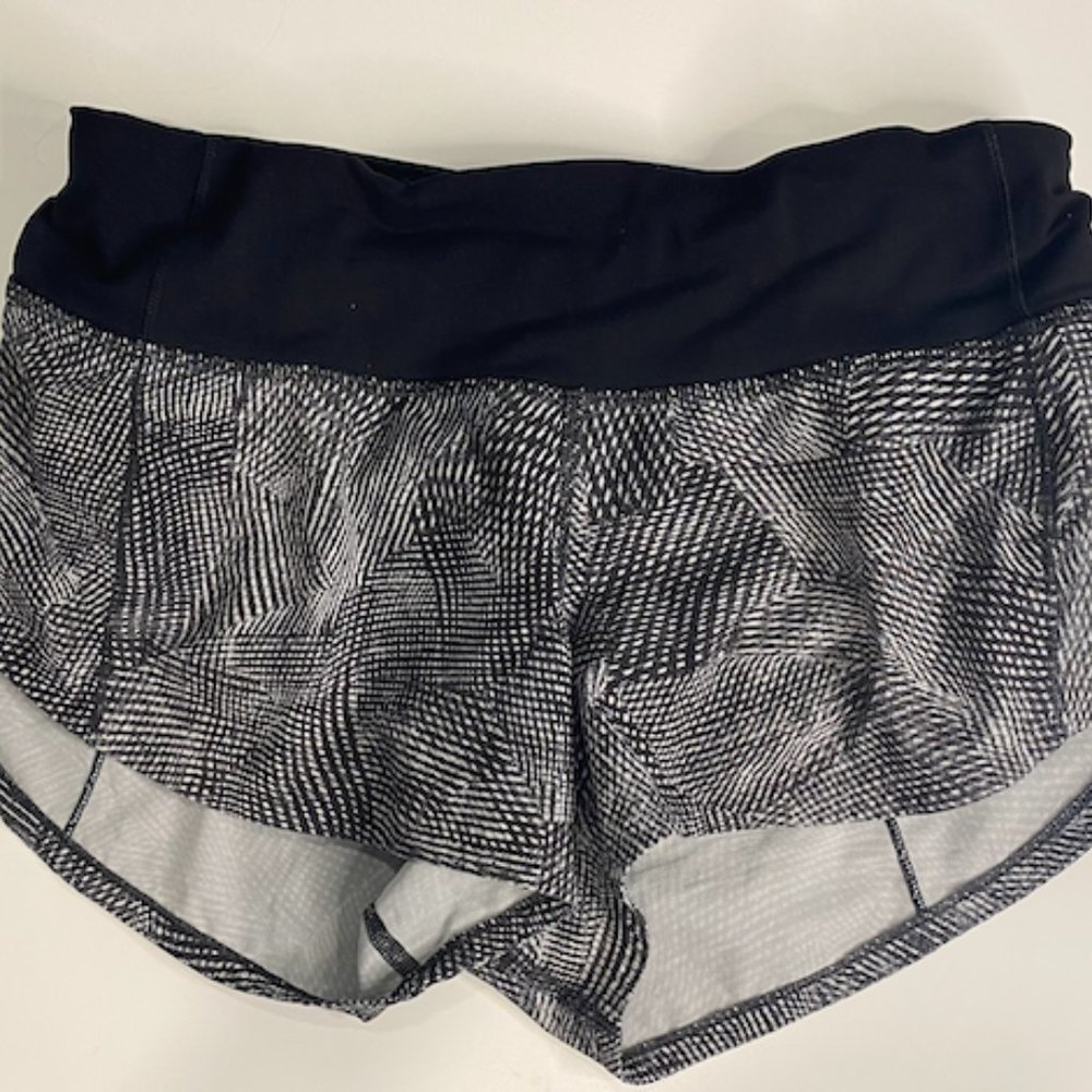 Discontinued Pattern Athletic Speed Up Lululemon Shorts (2.5 inch seam)